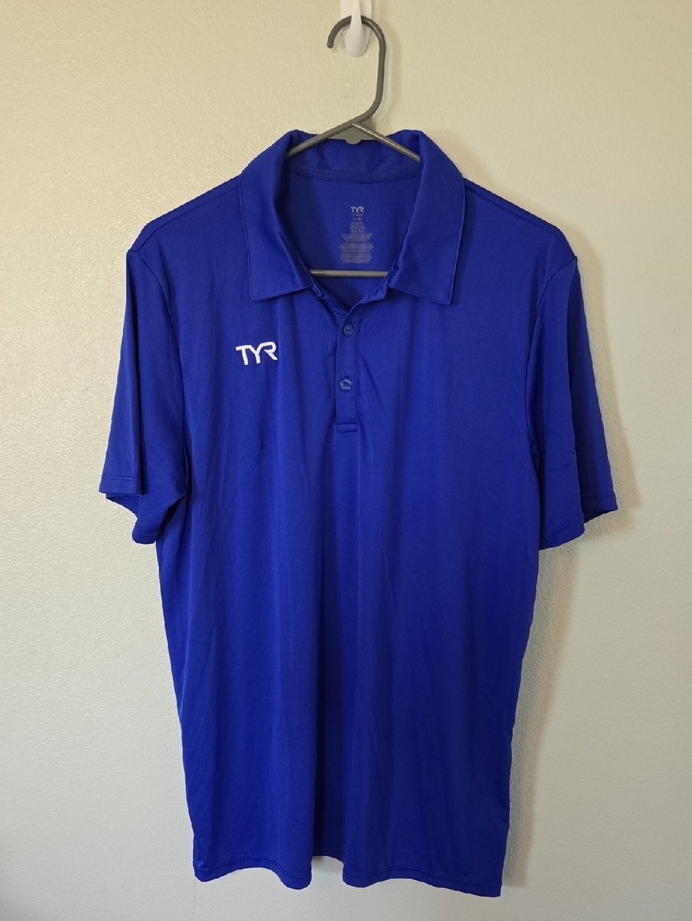 Tyr | NWOT Royal Blue Short Sleeve Polo Shirt Size Medium
